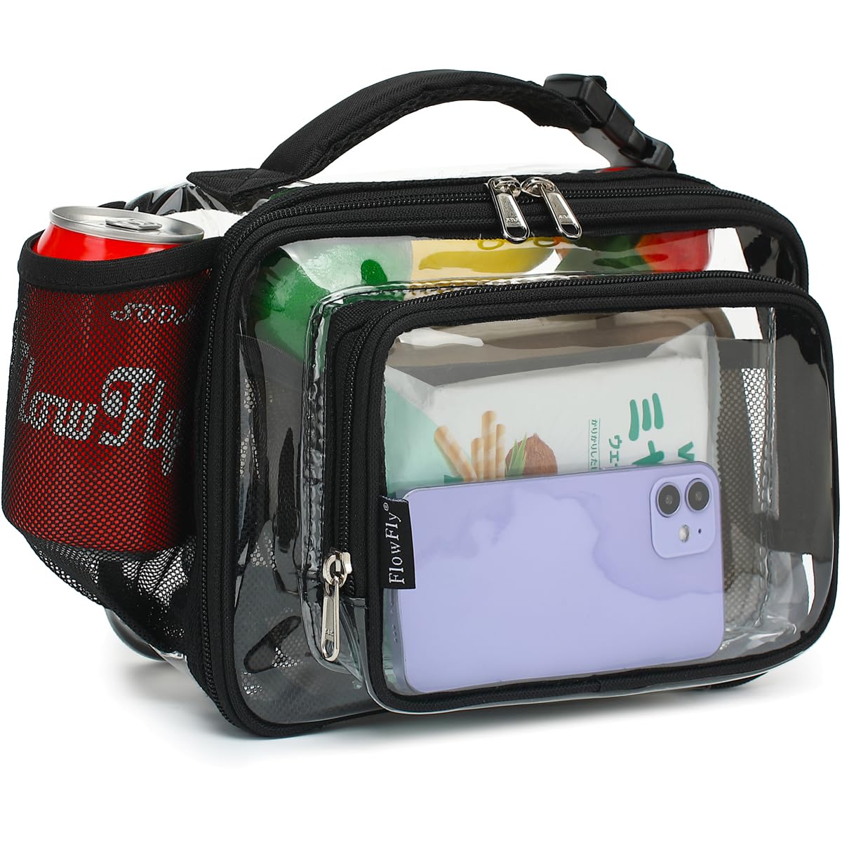 FlowFly Kids Lunch box Insulated Soft Bag Mini Cooler Back to School Thermal Meal Tote Kit for Girls, Boys, Car