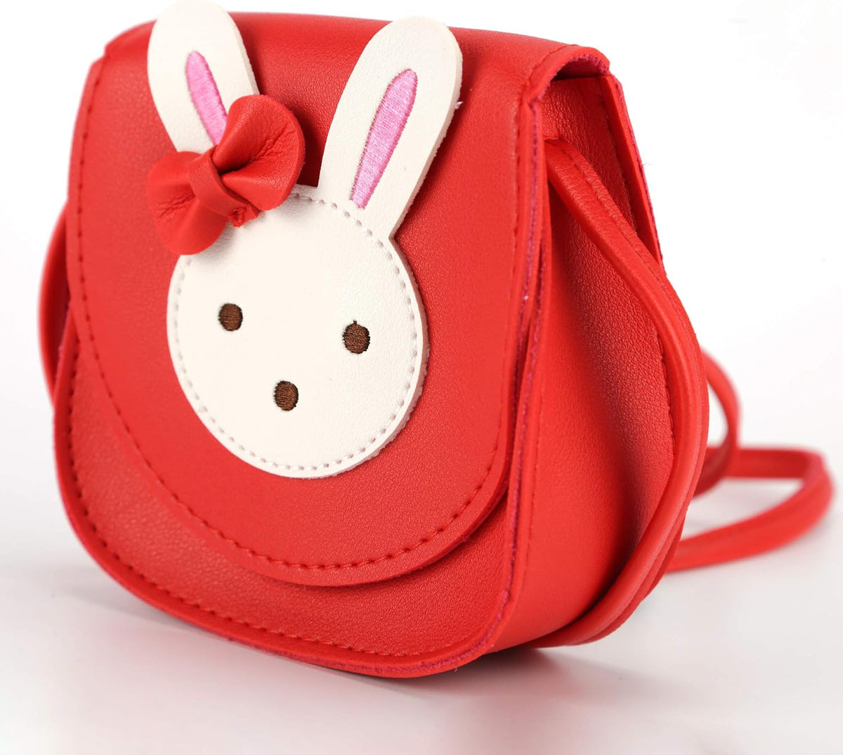 Little Mouse Ear Bow Crossbody Purse,PU Shoulder Handbag for Kids Girls Toddlers