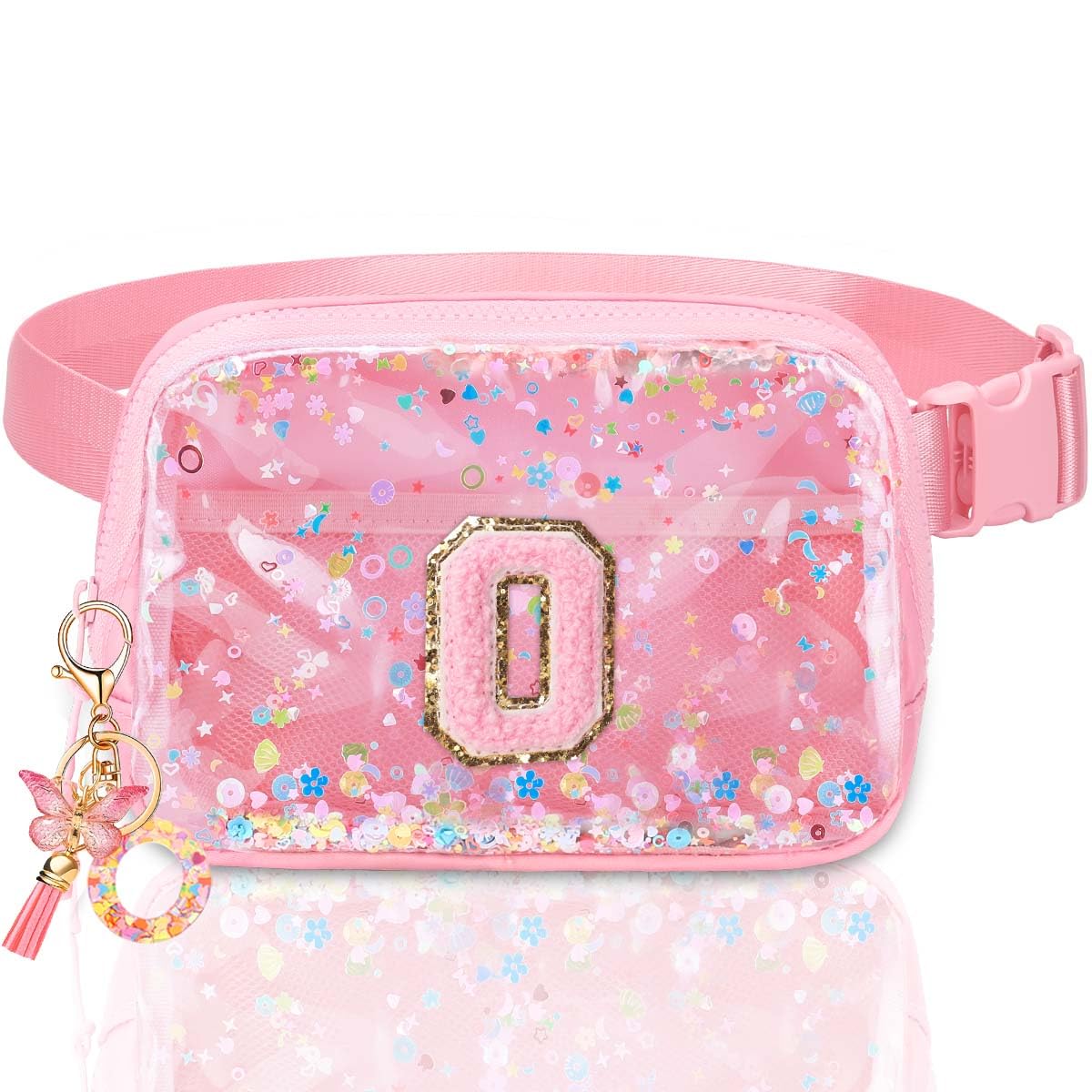 Fanny Pack for Girls Gift - Initial Letter Birthday Gifts for 4 5 6 7 8 9 Girl Crossbody Belt Bag Cute Personalized Trend Stuff Pink M