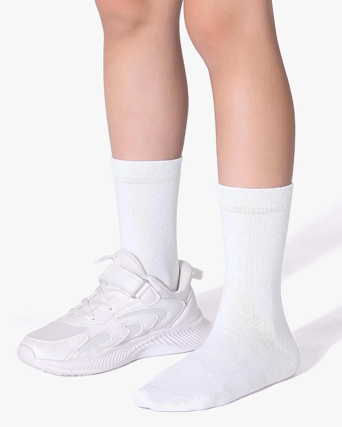 8 Pairs Kids Socks for Boys Girls Crew Dress Athletic School Cotton Socks