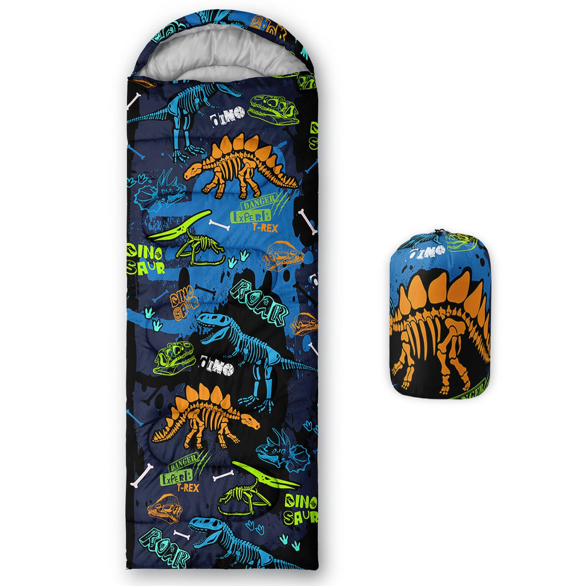 Kids Sleeping Bag for Boys Girls,3D Basketball Print-Lightweight Warm Portable Outdoor Indoor-Waterproof Cold Weather Resistant Sleeping Bag for Camping Hiking