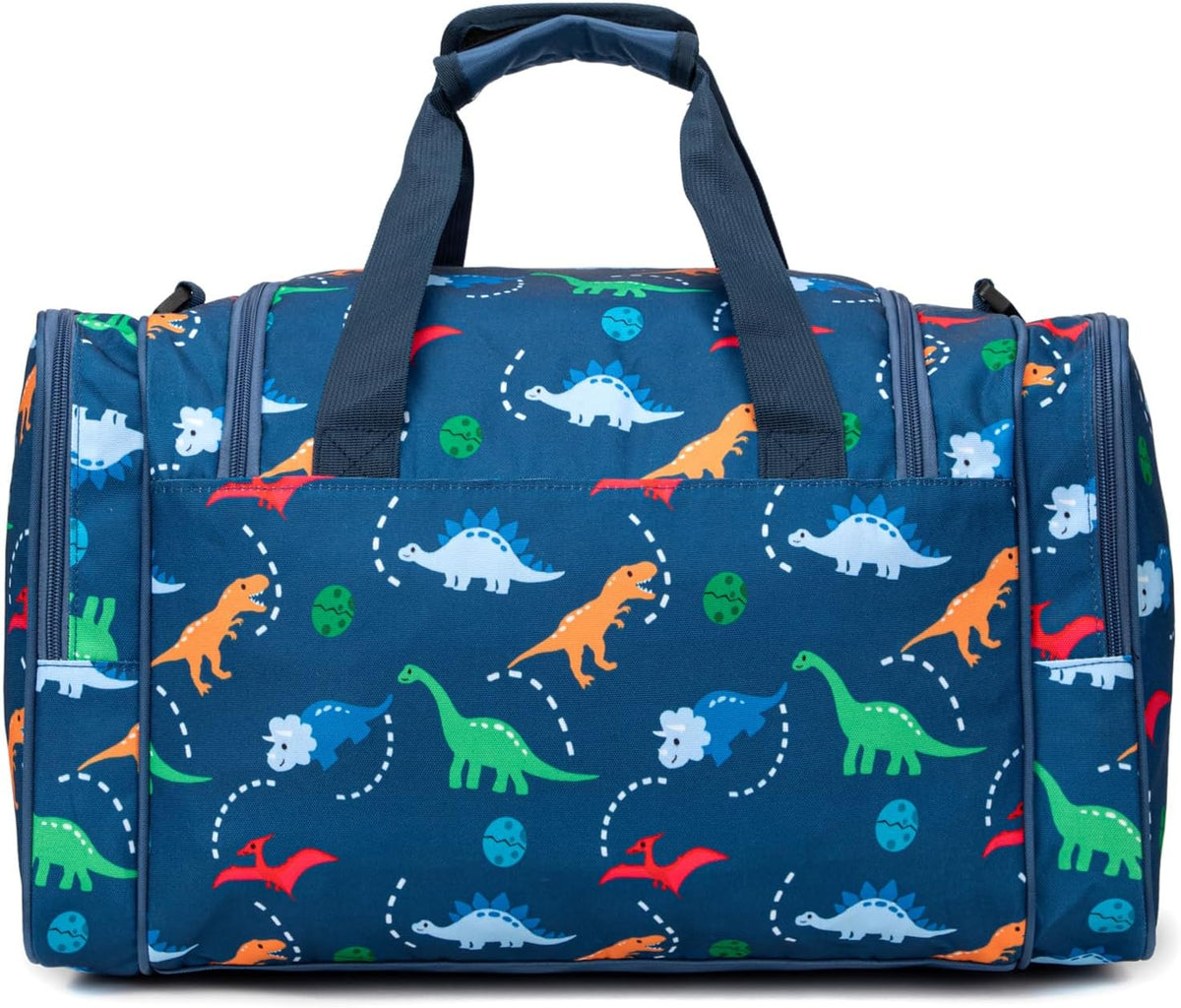 Kids Duffle Bag for Boys or Girls, Fit Travel, Weekend, or Overnight, 19" Length (Navy Blue, 19-Inch-Length)