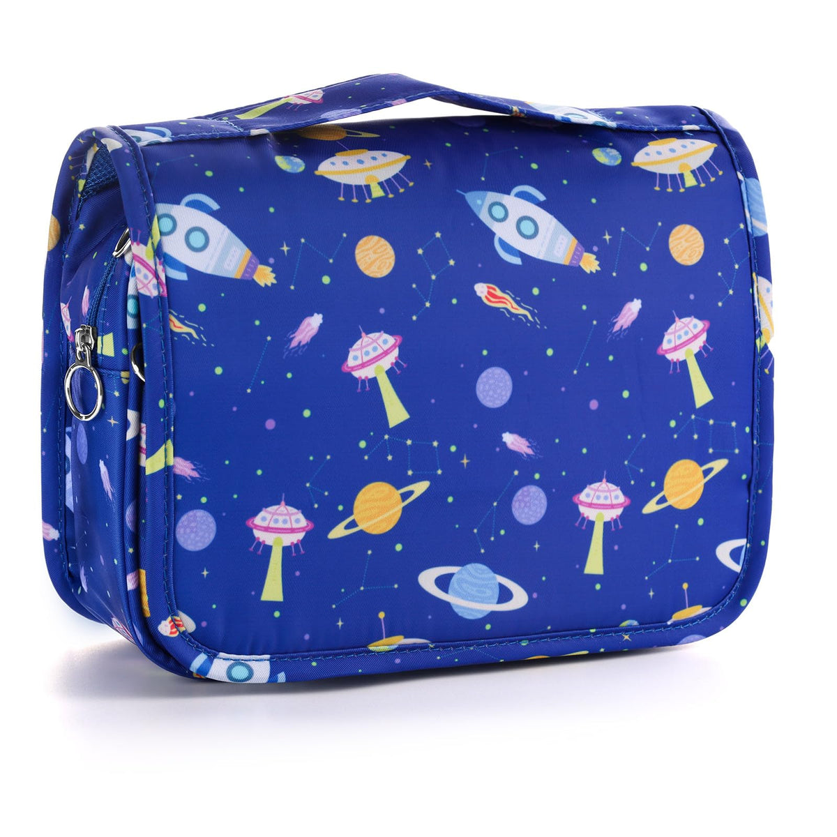 Kids Hanging Toiletry Bag for Girls, Travel Toiletry Bag for Little Young Girls Cosmetic Makeup Waterproof Wash Bag Toddler Traveling Toiletries, Unicorn Purple