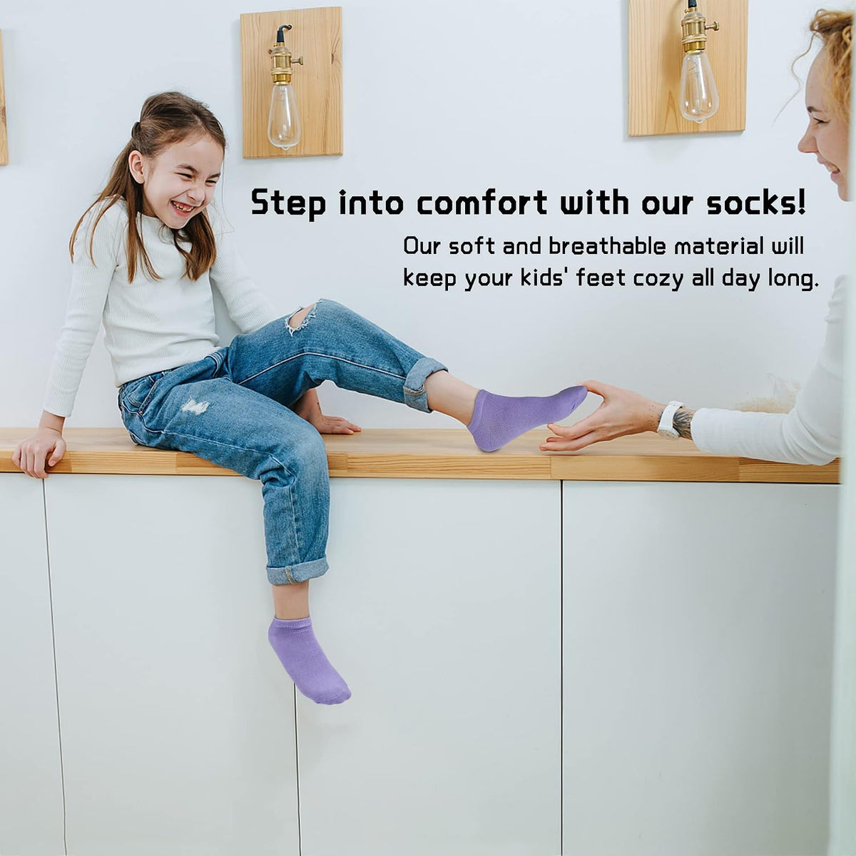 Kids Socks - 25 Pairs Toddler Ankle Socks Set (1-14 Years Old)