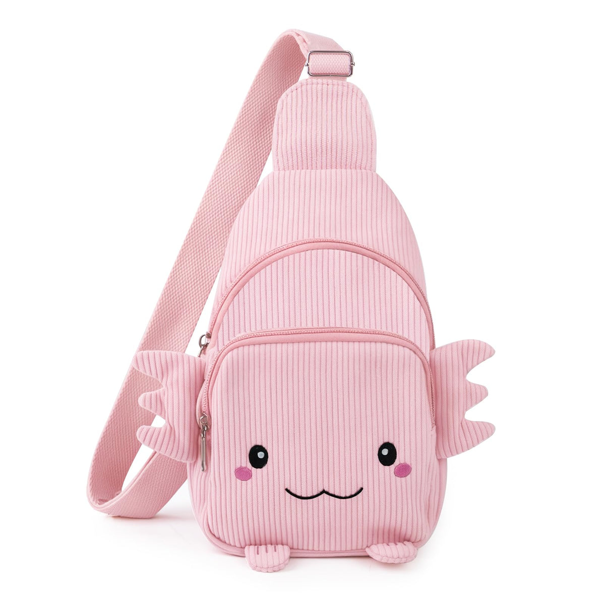 Axolotl Sling Bag,Cute Crossbody Sling Bag Fanny Pack Belt Purse