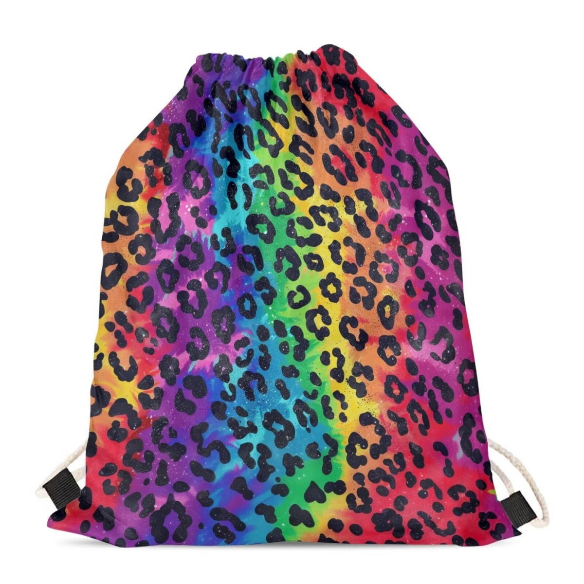 Upetstory Sunflower Giraffe Drawstring Backpack Cinch Sackpack for Women Medium Gym Bag Lightweight Draw String Bag Sports Yoga Rucksack Swim Travel Day Pack