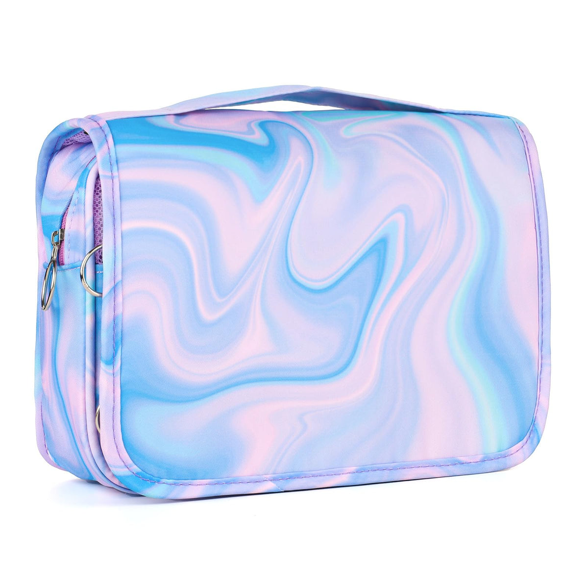Kids Hanging Toiletry Bag for Girls, Travel Toiletry Bag for Little Young Girls Cosmetic Makeup Waterproof Wash Bag Toddler Traveling Toiletries, Unicorn Purple