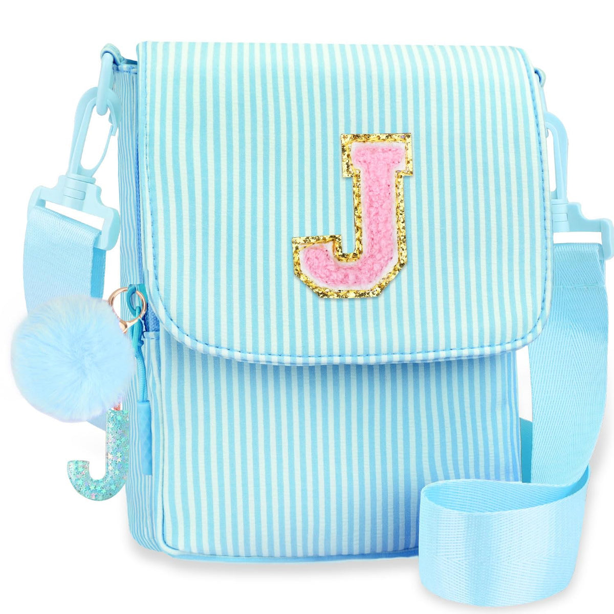 Crossbody Purse for Teen Girls Gifts - Girls Cell Phone Crossbody for Initial Kids Purse with Card Slots Personalized Pink R