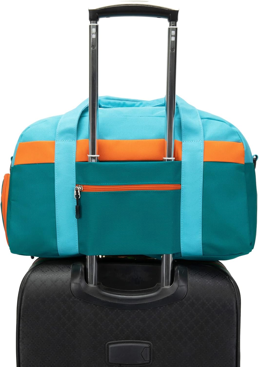 Small Kids Duffle Bag for Boys or Girls, 18" Length, Blue Green