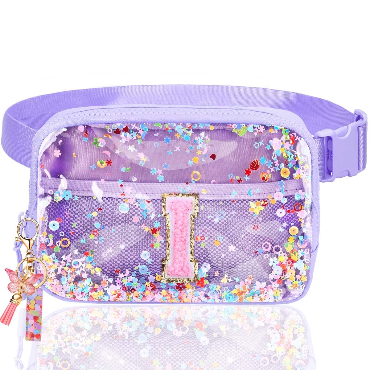 Fanny Pack for Girls Gift - Initial Letter Birthday Gifts for 4 5 6 7 8 9 Girl Crossbody Belt Bag Cute Personalized Trend Stuff Pink M