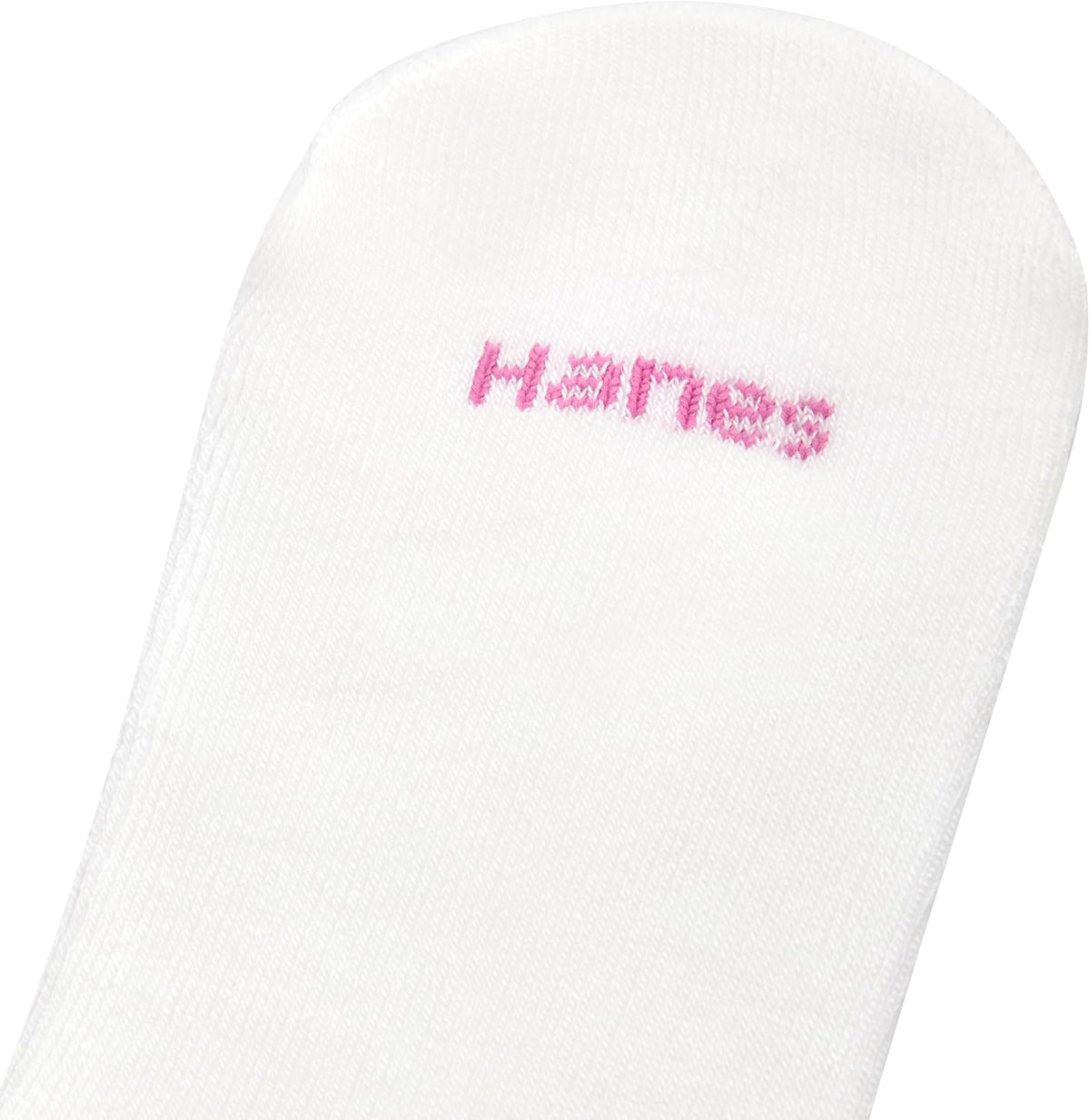 Hanes Girls' White Crew, Ankle & No Show Socks Pack, Cushioned Socks, Uniform Socks for Girls, 12-pairs