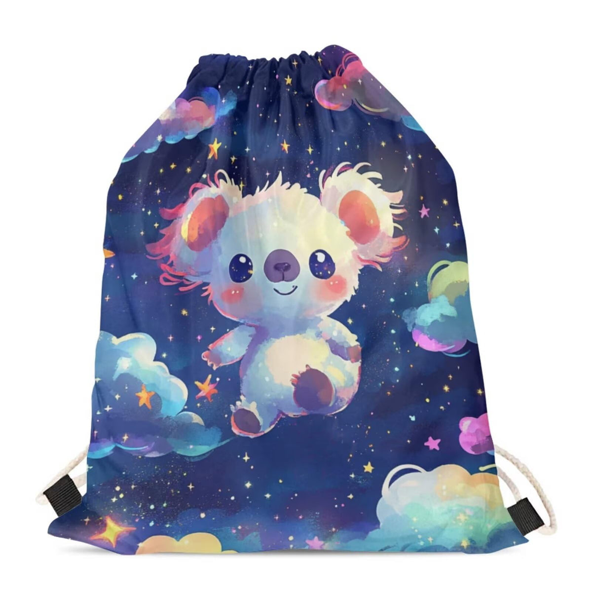 Upetstory Sunflower Giraffe Drawstring Backpack Cinch Sackpack for Women Medium Gym Bag Lightweight Draw String Bag Sports Yoga Rucksack Swim Travel Day Pack