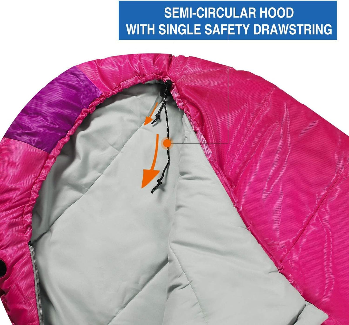REDCAMP Kids Mummy Sleeping Bag for Camping