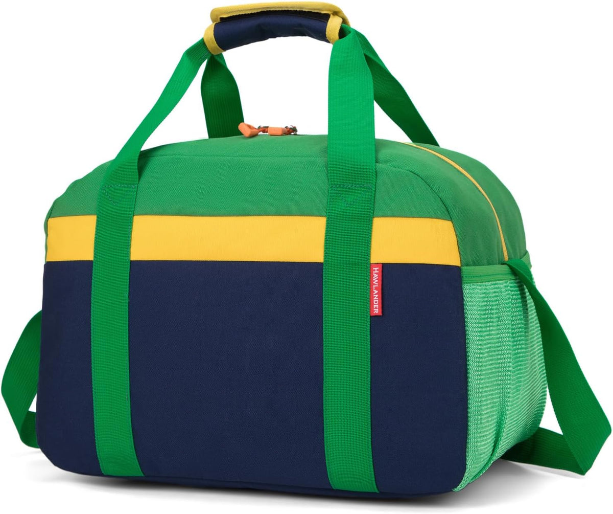 Small Kids Duffle Bag for Boys or Girls, 15"Length,D Blue Green 3