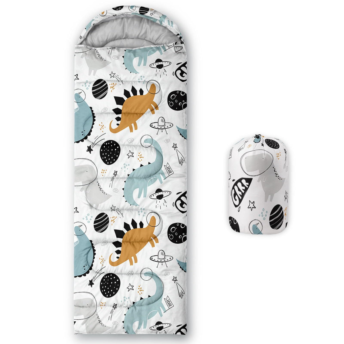 Kids Sleeping Bag for Boys Girls,3D Basketball Print-Lightweight Warm Portable Outdoor Indoor-Waterproof Cold Weather Resistant Sleeping Bag for Camping Hiking