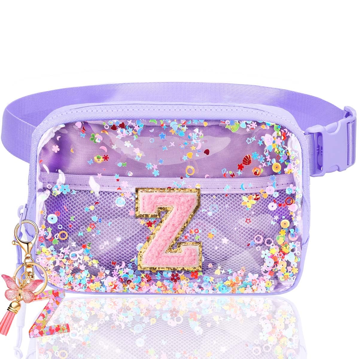 Fanny Pack for Girls Gift - Initial Letter Birthday Gifts for 4 5 6 7 8 9 Girl Crossbody Belt Bag Cute Personalized Trend Stuff Pink M