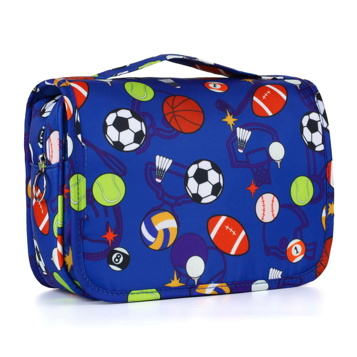 Kids Hanging Toiletry Bag for Girls, Travel Toiletry Bag for Little Young Girls Cosmetic Makeup Waterproof Wash Bag Toddler Traveling Toiletries, Unicorn Purple