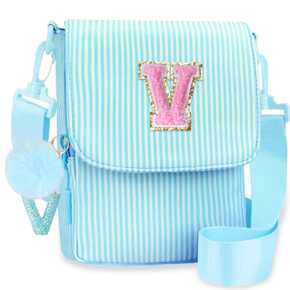 Crossbody Purse for Teen Girls Gifts - Girls Cell Phone Crossbody for Initial Kids Purse with Card Slots Personalized Pink R