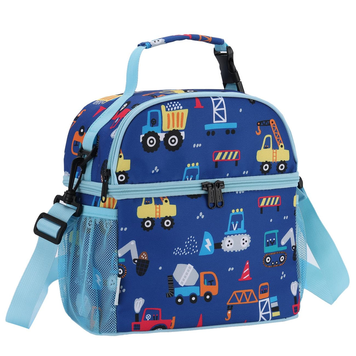 VASCHY Lunch Box Bag for Kids, Insulated Lightweight Lunch Box Tote for Toddler Girls School Daycare Kindergarten Pink Dino Print