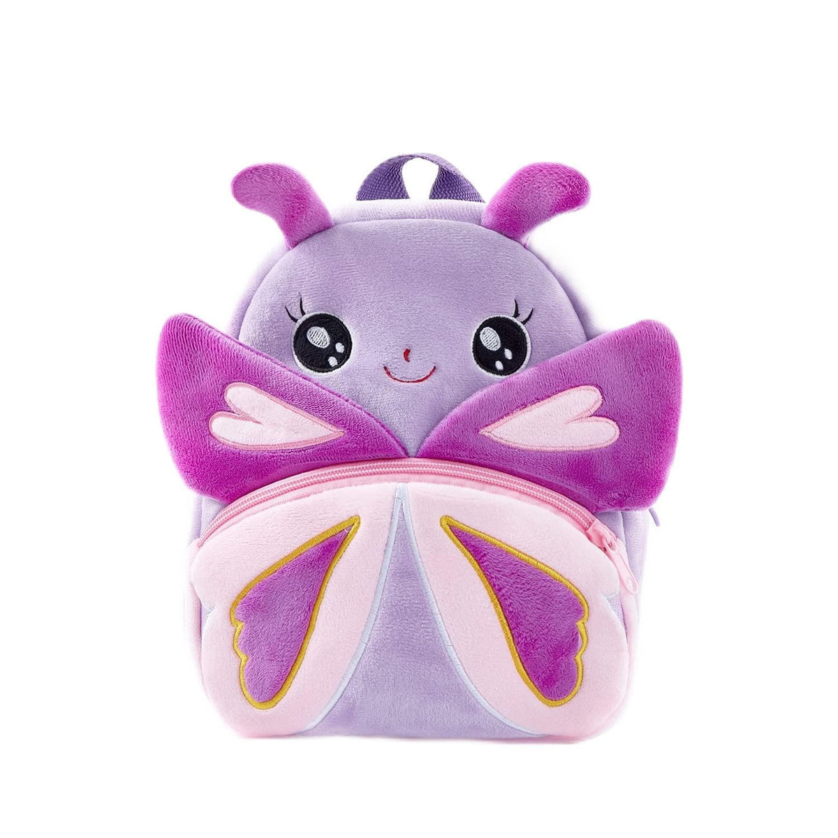 NICE CHOICE Cute Toddler Backpack Toddler Bag Plush Animal Cartoon Mini Travel Bag for Baby Girl Boy 2-6 Years(Pink Butterfly)