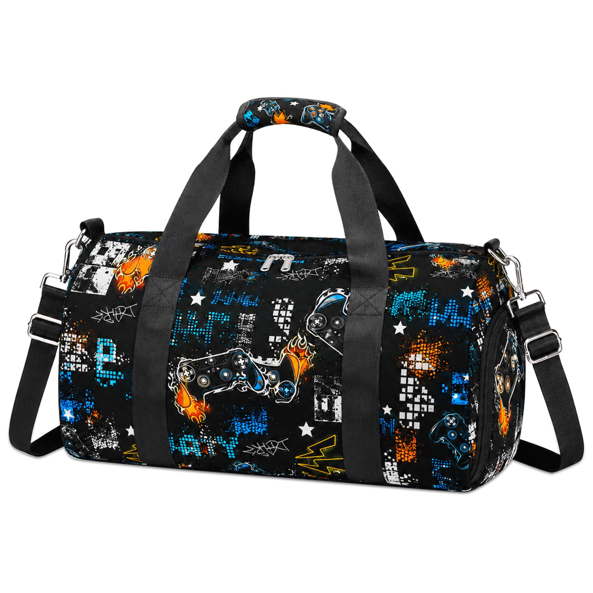 Travel Bag for Kids Sports Bag for Boys Kids Duffle Bag Boys Overnight Bag for Kid Weekender Bag Sleepover Bags for Boy Gym Bag with Shoe Compartment