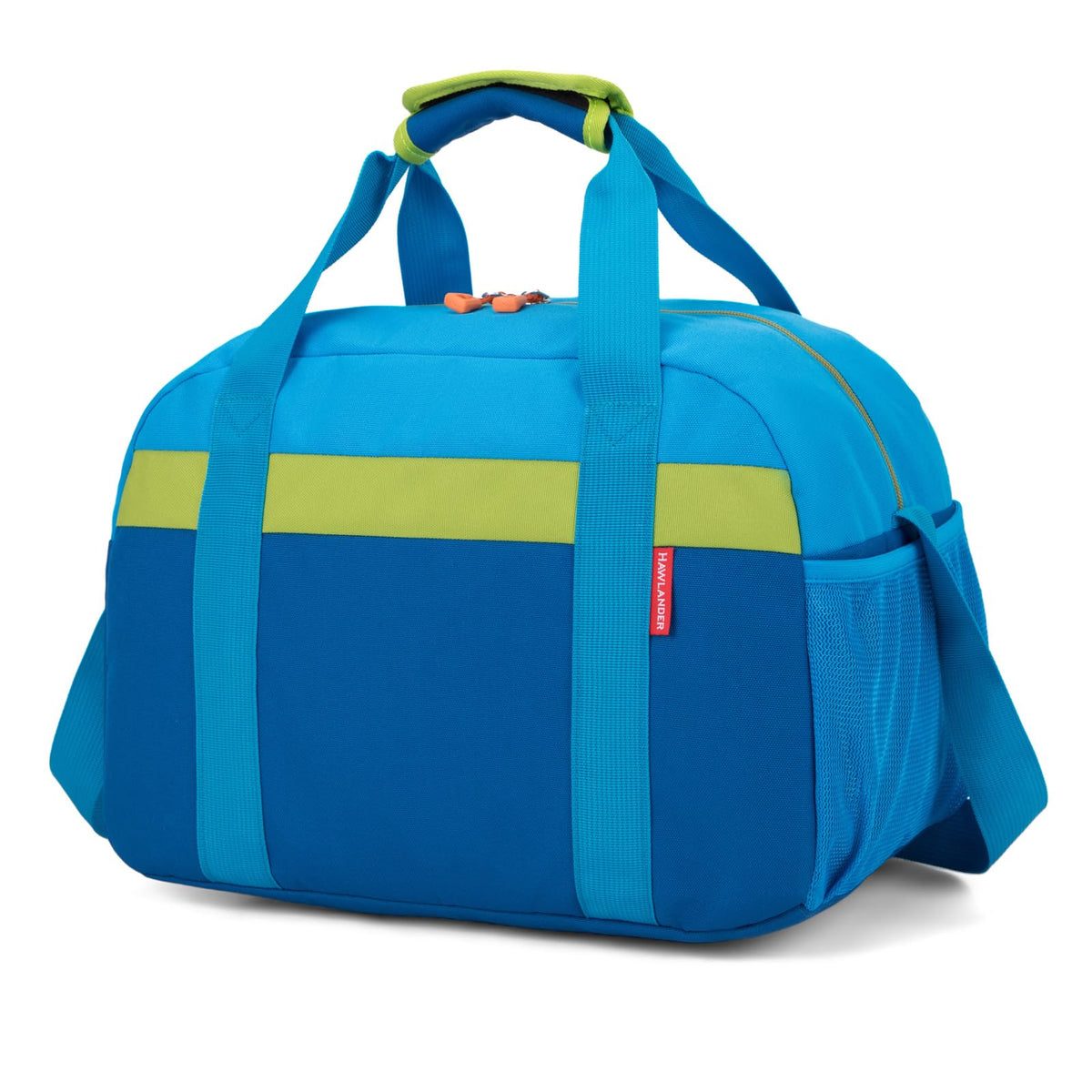 Small Kids Duffle Bag for Boys or Girls, 15"Length,D Blue Green 3