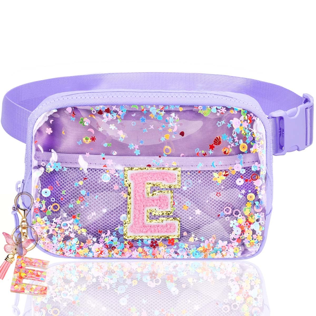 Fanny Pack for Girls Gift - Initial Letter Birthday Gifts for 4 5 6 7 8 9 Girl Crossbody Belt Bag Cute Personalized Trend Stuff Pink M