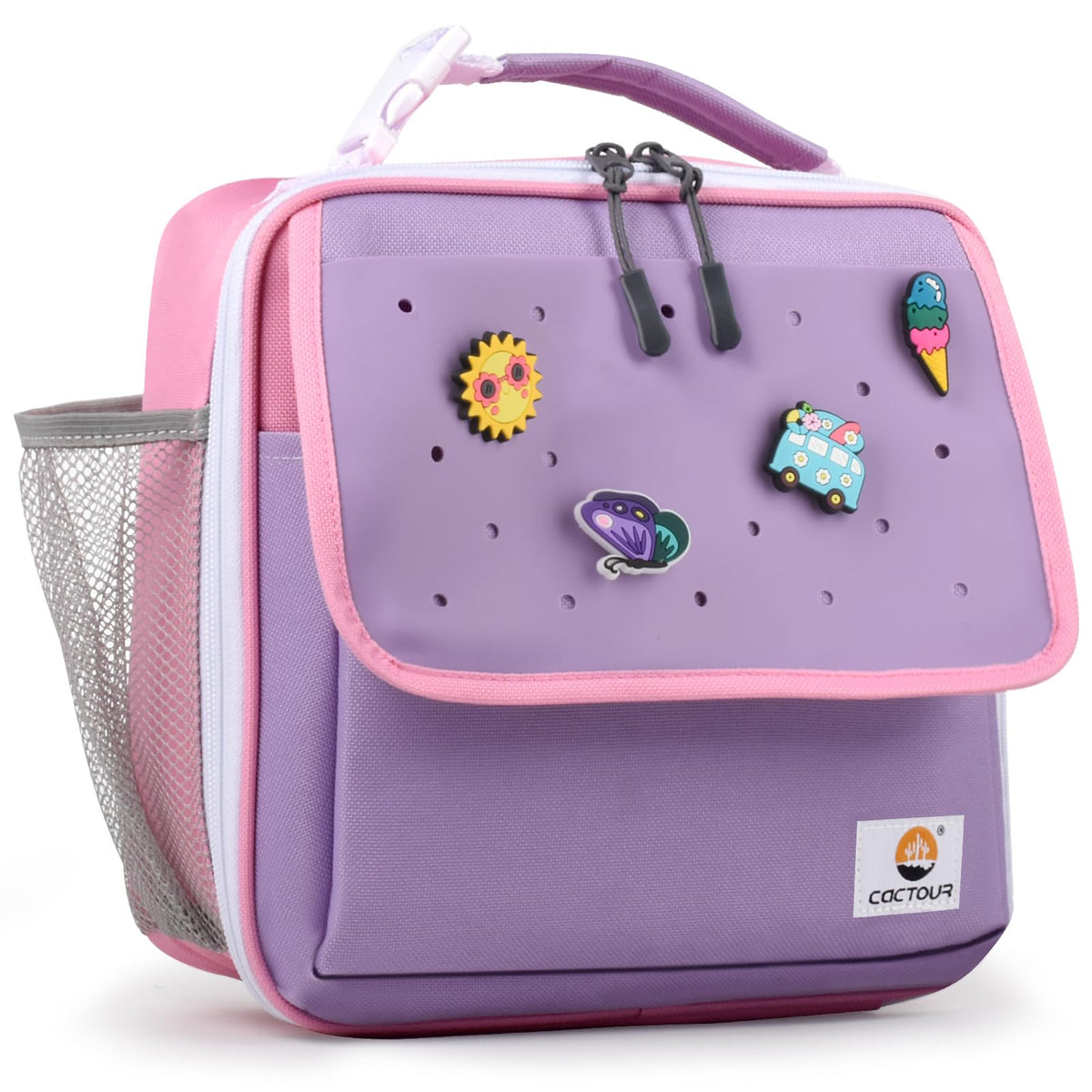 CaCTOUR Lunch Box Kids,Premium Insulated Lunch Bag for Girls Boys,Soft Bag Mini Cooler Back to School Thermal Reusable Lunch Bag for Work School Picnic (Light Green)