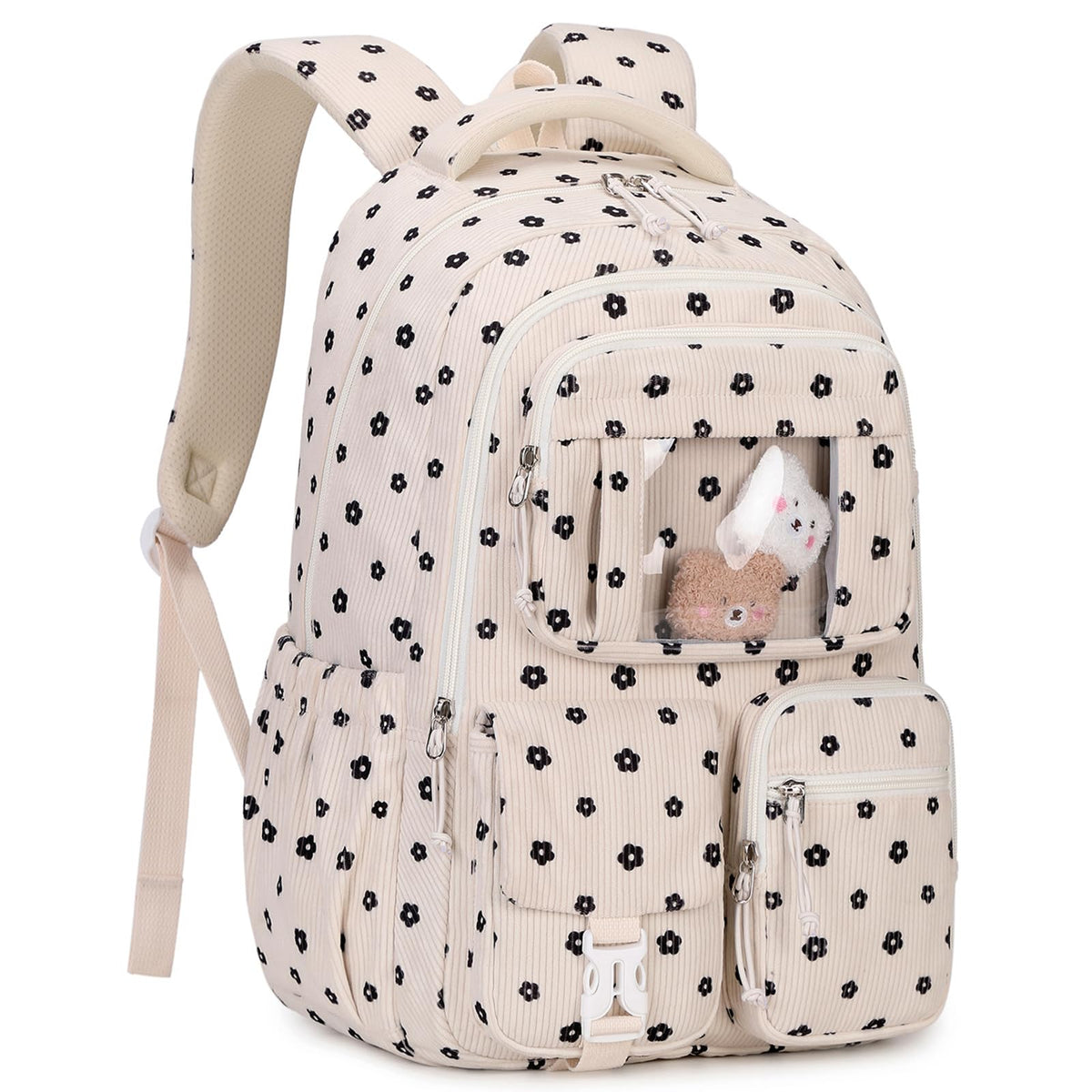 PIG PIG GIRL Kids Backpack for Girls - School Bags for Middle School Students - Book Bag for Elementary Primary - Kawaii Ita Backpack - Purple