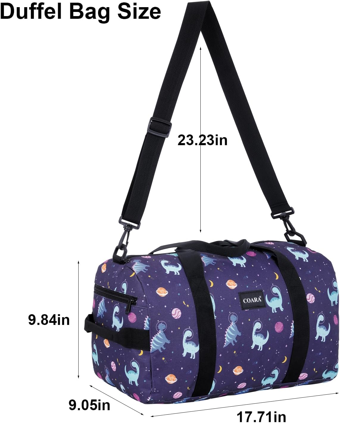 Kids Duffle Bag Overnight Travel Sports Weekender Duffel Bag for Boys Girls