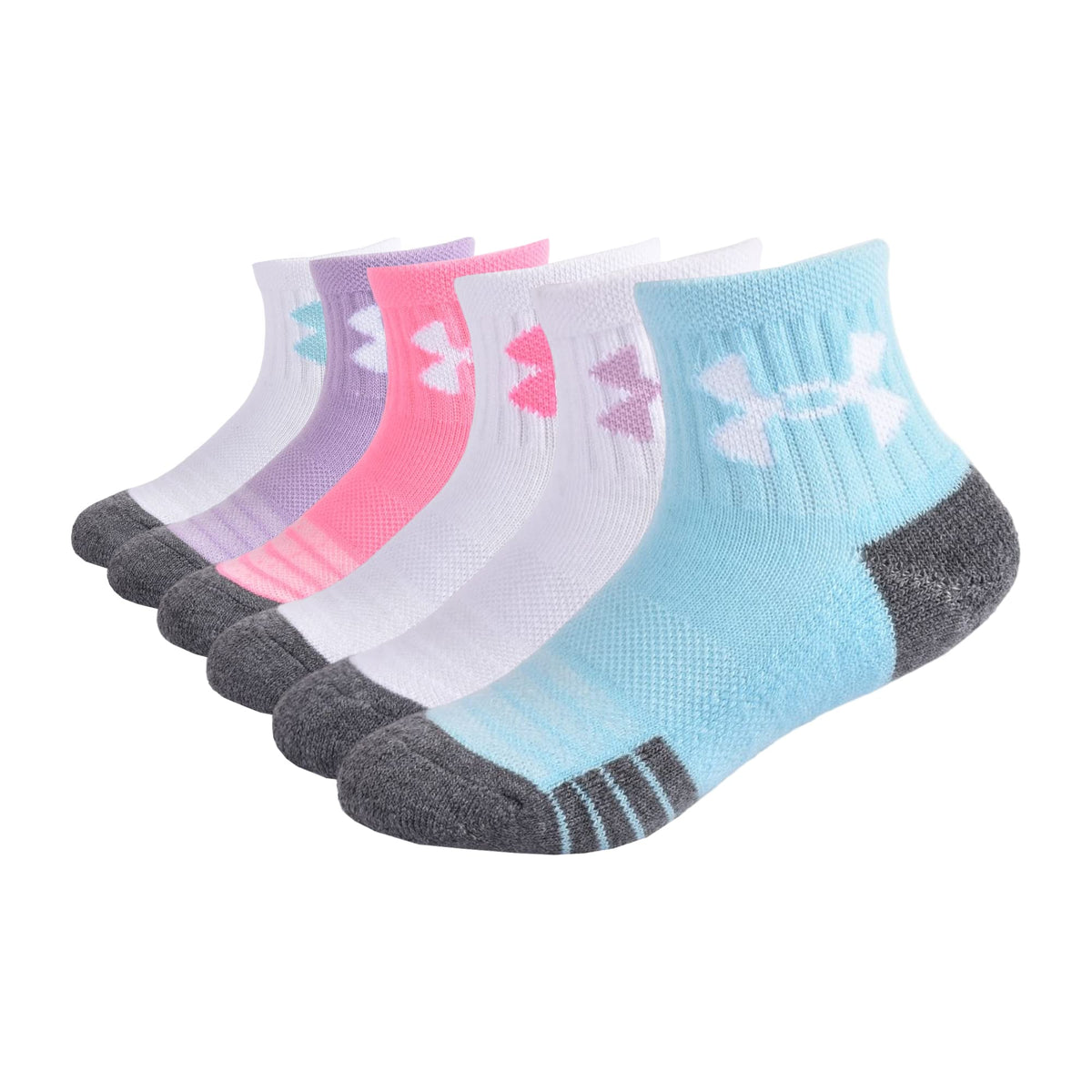 Under Armour girls Multi Pack Quarter Sock