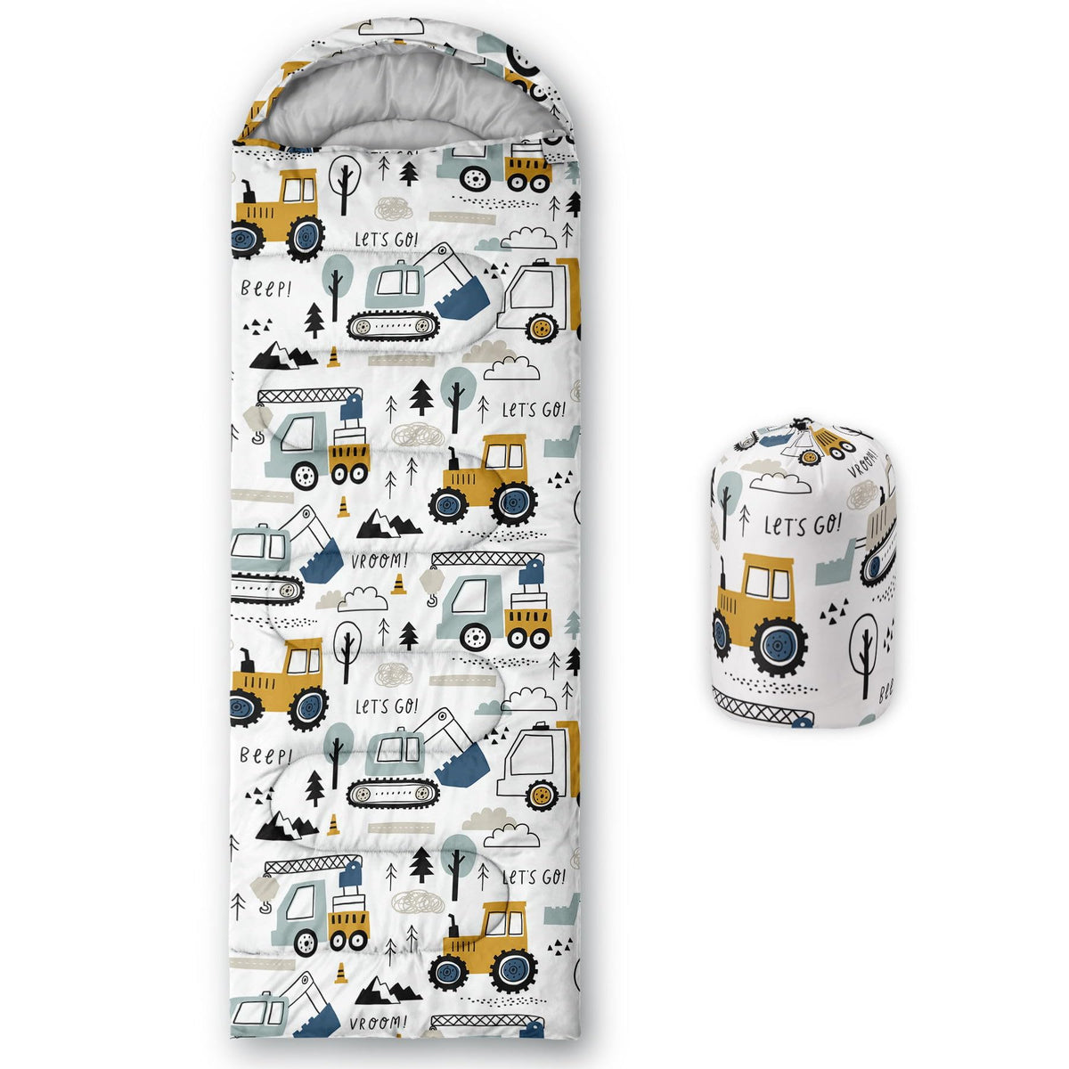 Kids Sleeping Bag for Boys Girls,3D Basketball Print-Lightweight Warm Portable Outdoor Indoor-Waterproof Cold Weather Resistant Sleeping Bag for Camping Hiking