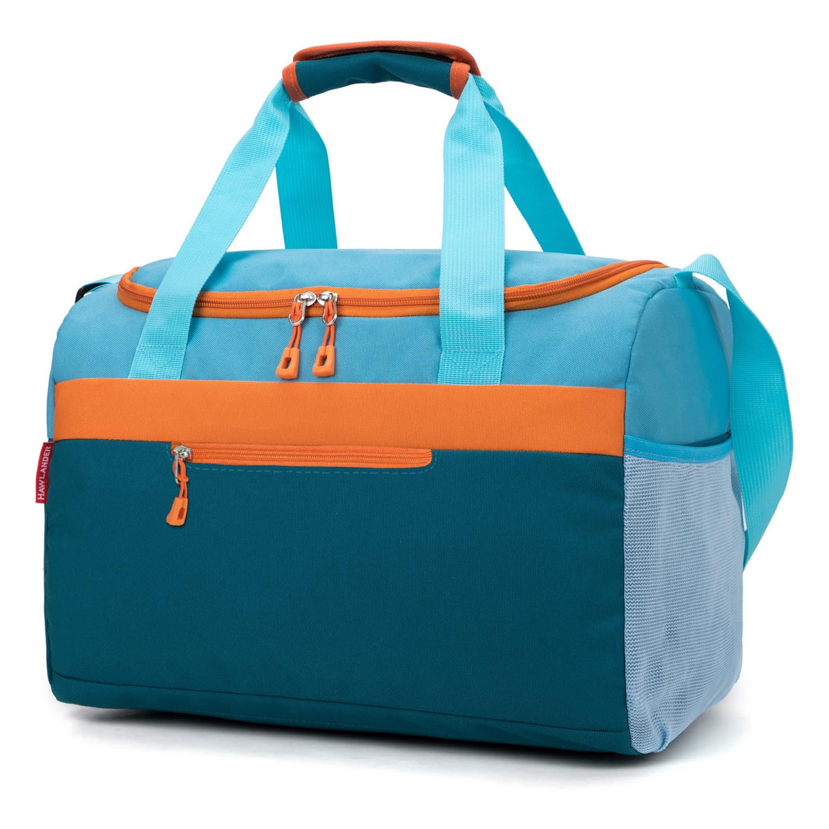 Small Kids Duffle Bag for Boys or Girls, 15"Length,D Blue Green 3
