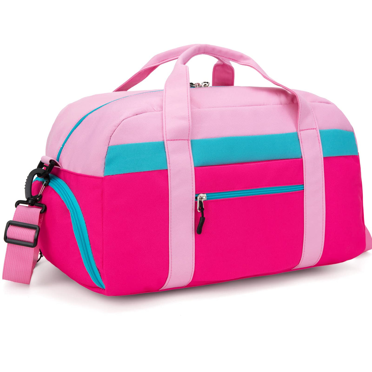 Small Kids Duffle Bag for Boys or Girls, 18" Length, Blue Green