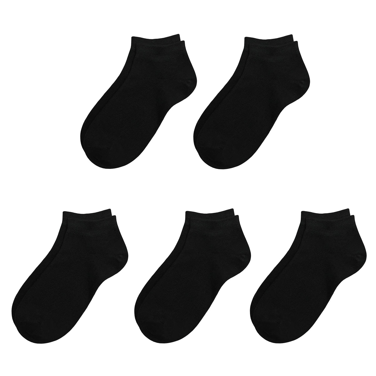 SERISIMPLE Viscose Bamboo School Socks Ankle Super Soft Kids Socks Stretch Cuffs Athletic Socks Odor Anti-odor 5 Pairs