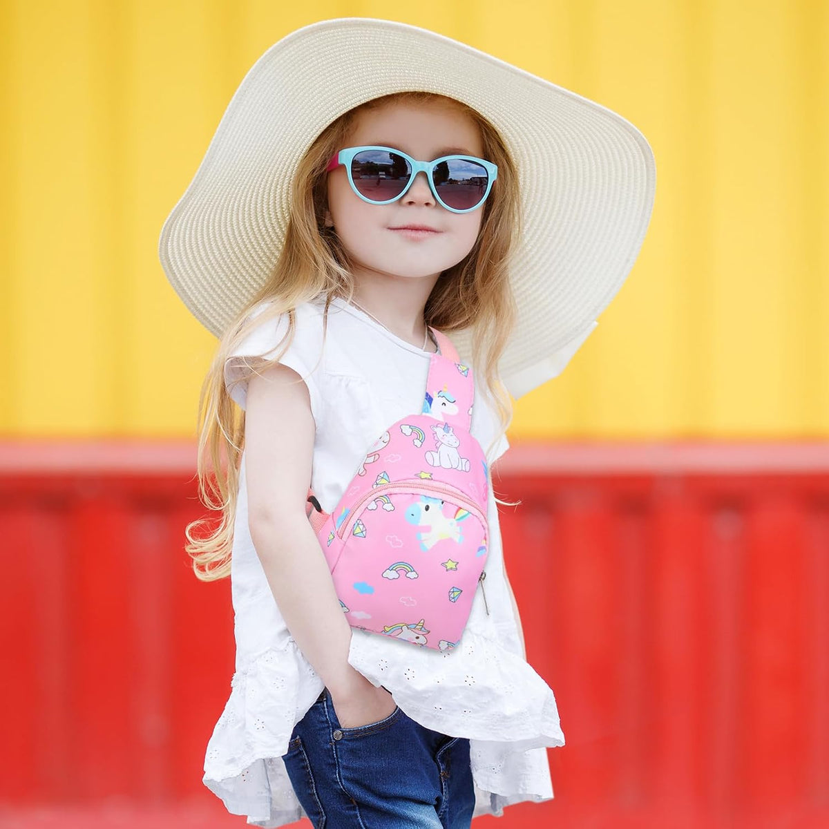 2 Pcs Kids Crossbody Bag, Sling Coin Pouch Unicorn, classic