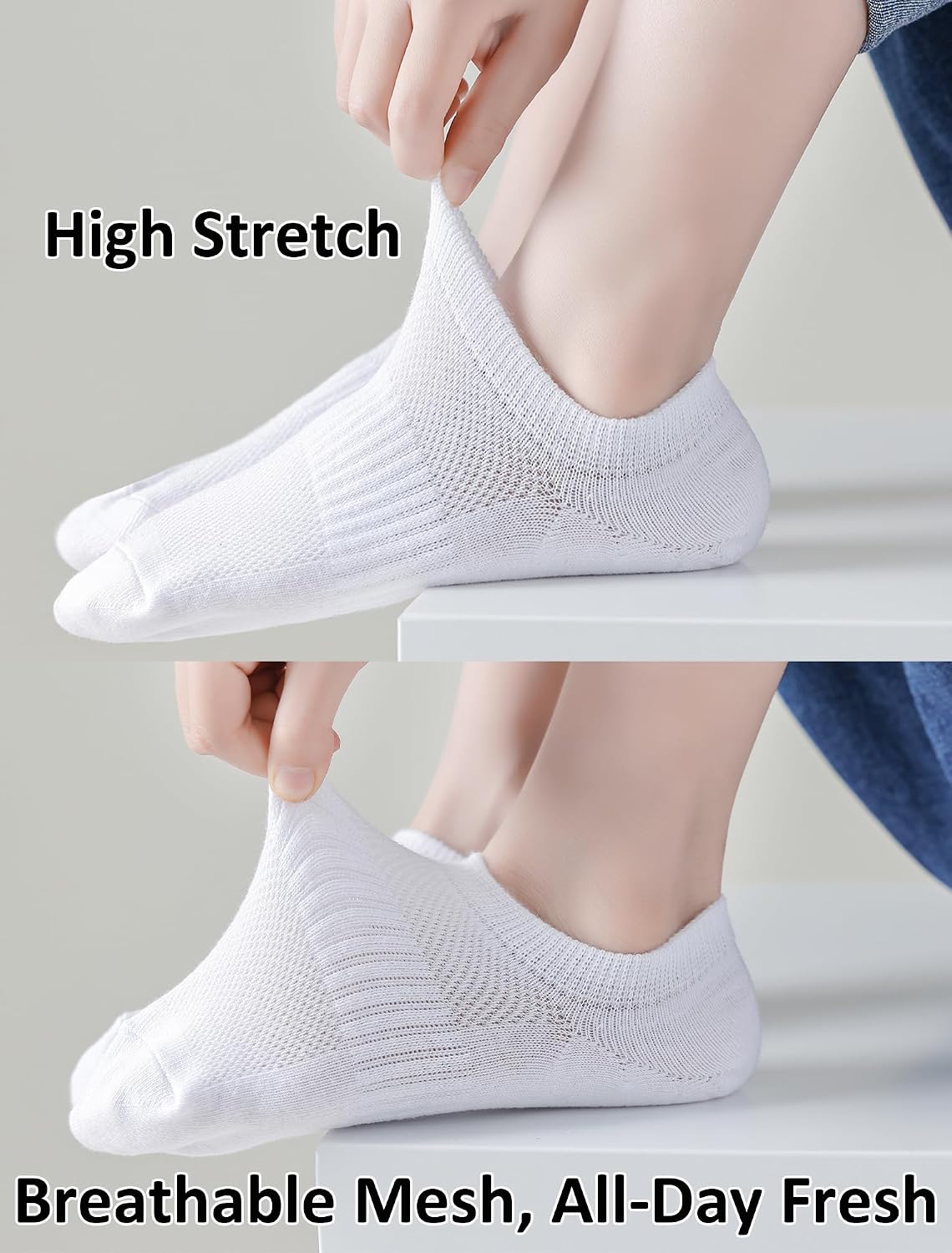 Kids No Show Socks Boys Girls Cotton Athletic Ankle Socks Low Cut 4/8 Pairs