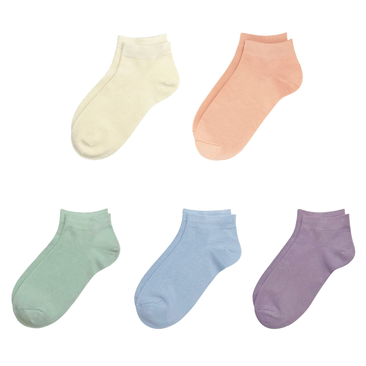 SERISIMPLE Viscose Bamboo School Socks Ankle Super Soft Kids Socks Stretch Cuffs Athletic Socks Odor Anti-odor 5 Pairs
