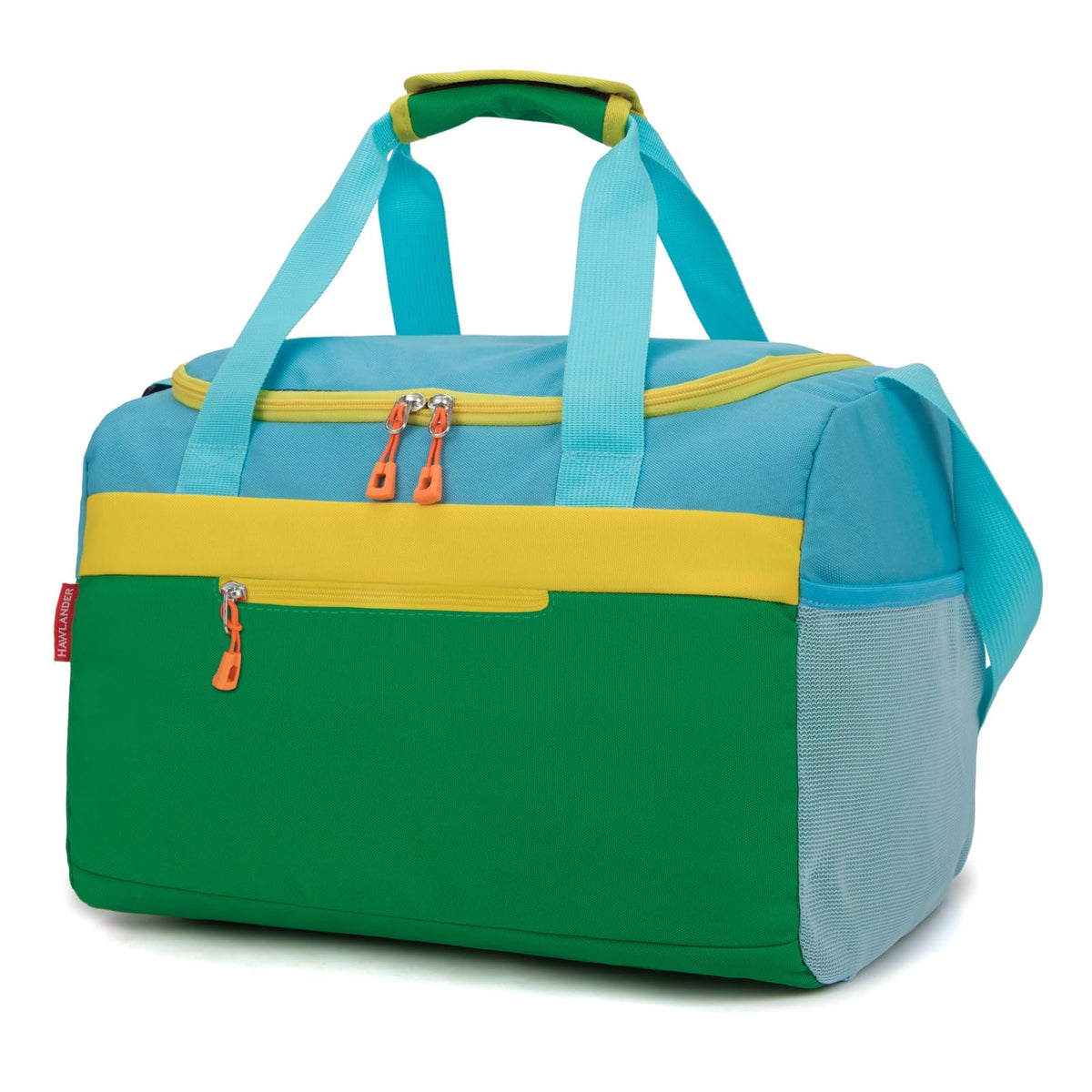 Small Kids Duffle Bag for Boys or Girls, 15"Length,D Blue Green 3