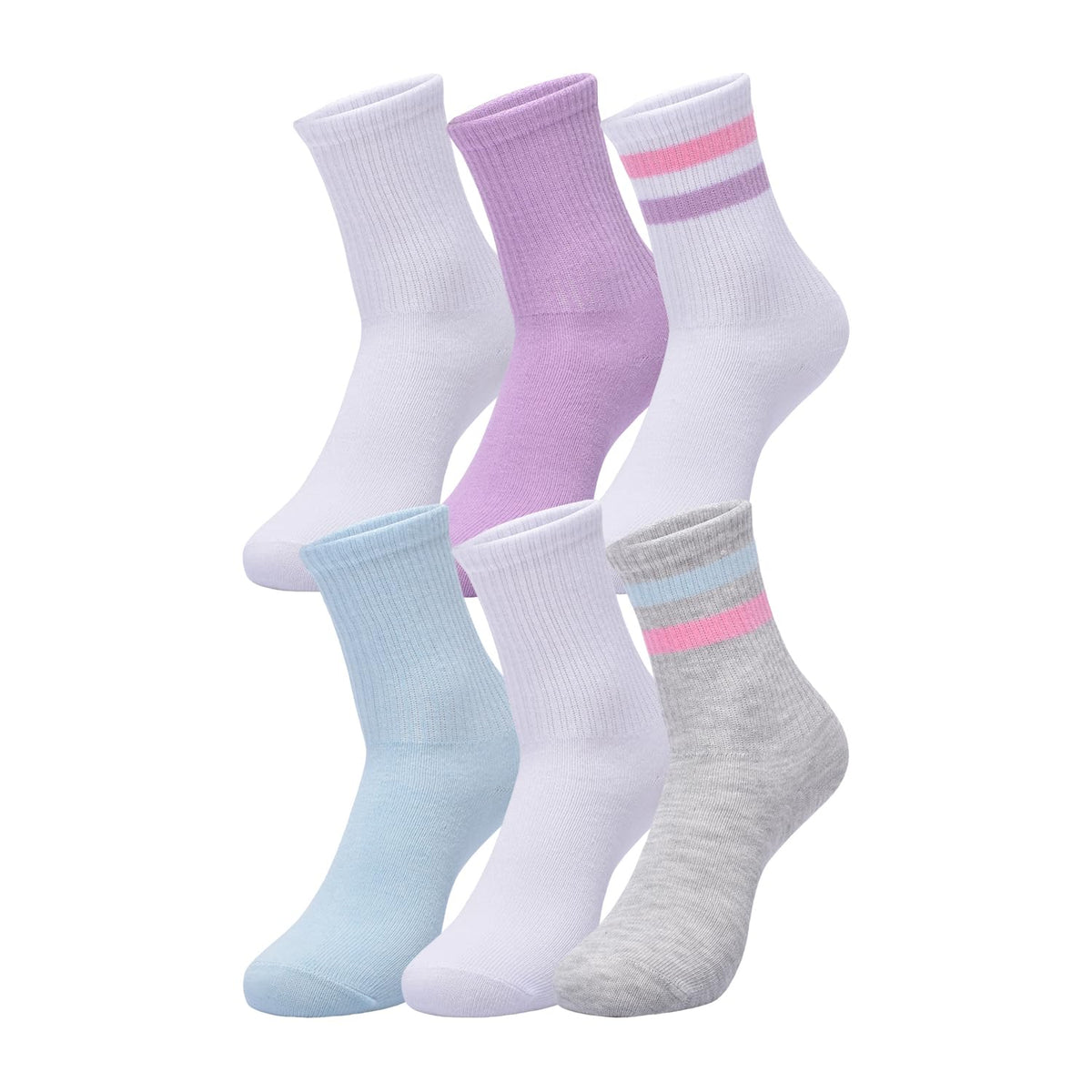 GAP Girls' Crew Socks, Multi-pack Kids Socks, Soft & Stretchy, Comfortable