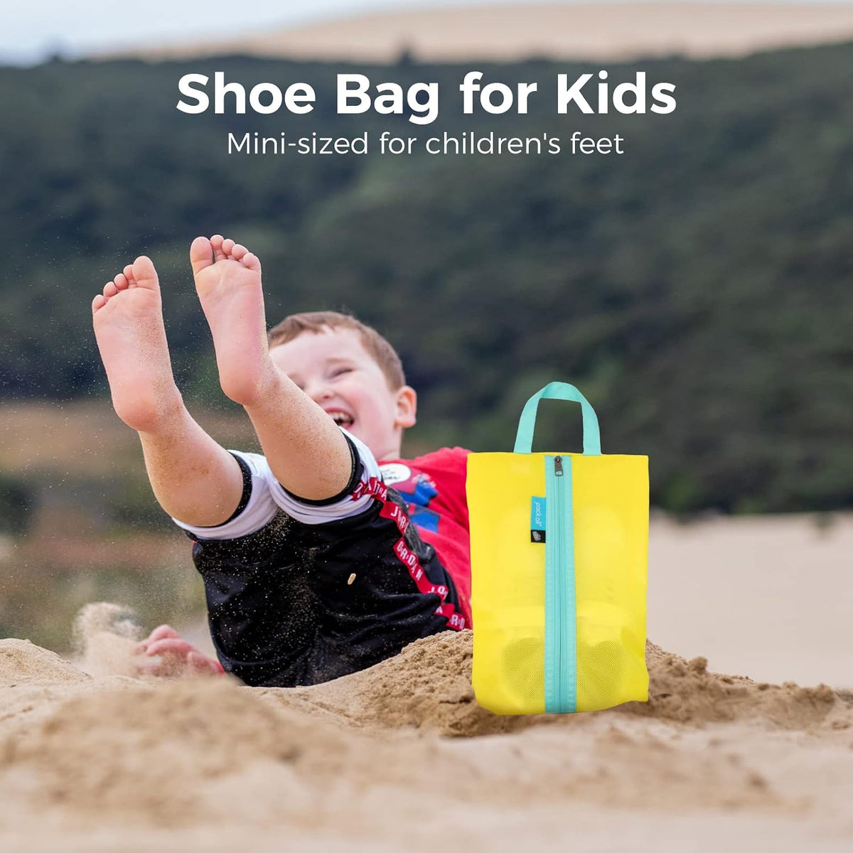 pack all Kids Shoe Bag for Travel, Water-Resistant Shoe Pouch for Sports