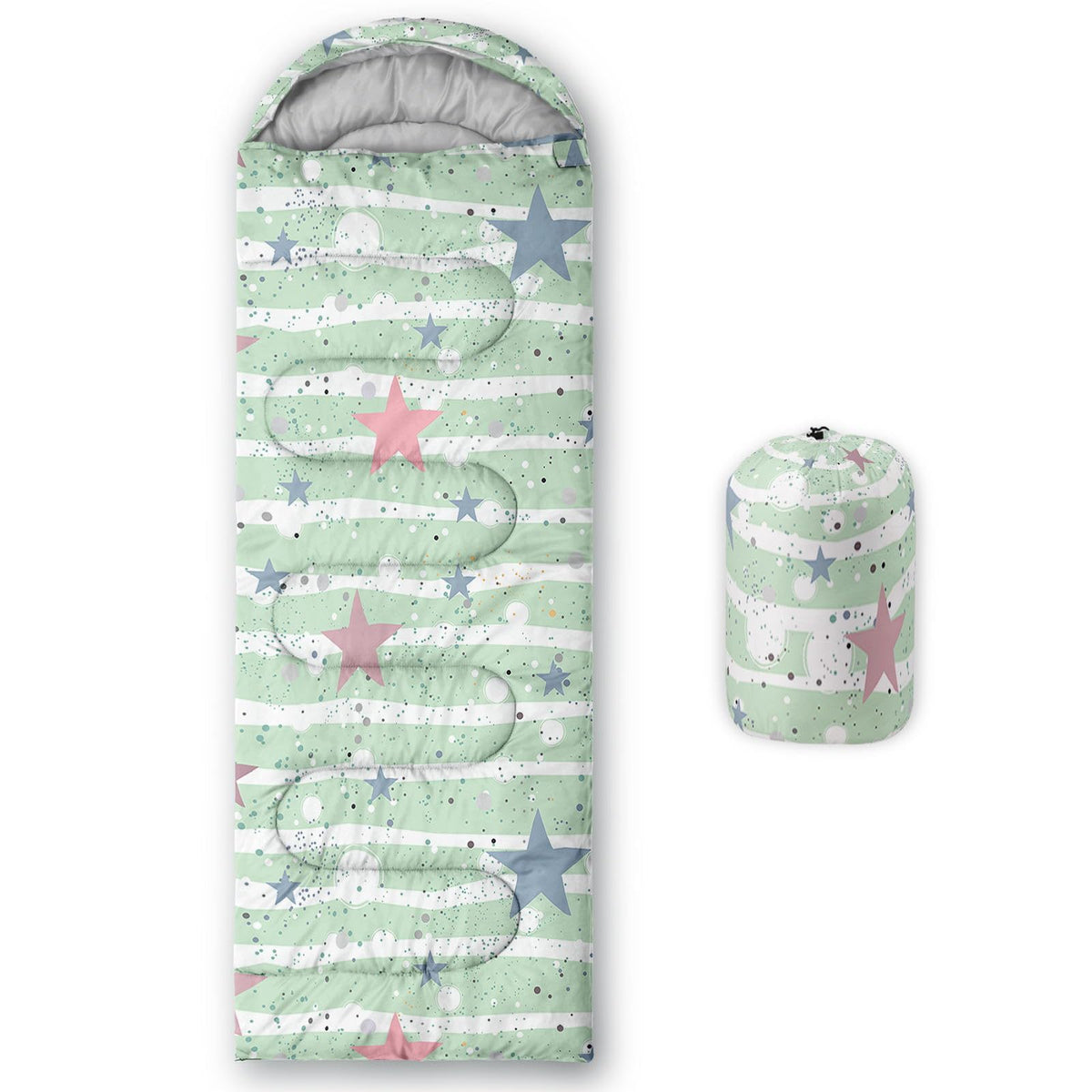 Kids Sleeping Bag for Boys Girls,3D Basketball Print-Lightweight Warm Portable Outdoor Indoor-Waterproof Cold Weather Resistant Sleeping Bag for Camping Hiking