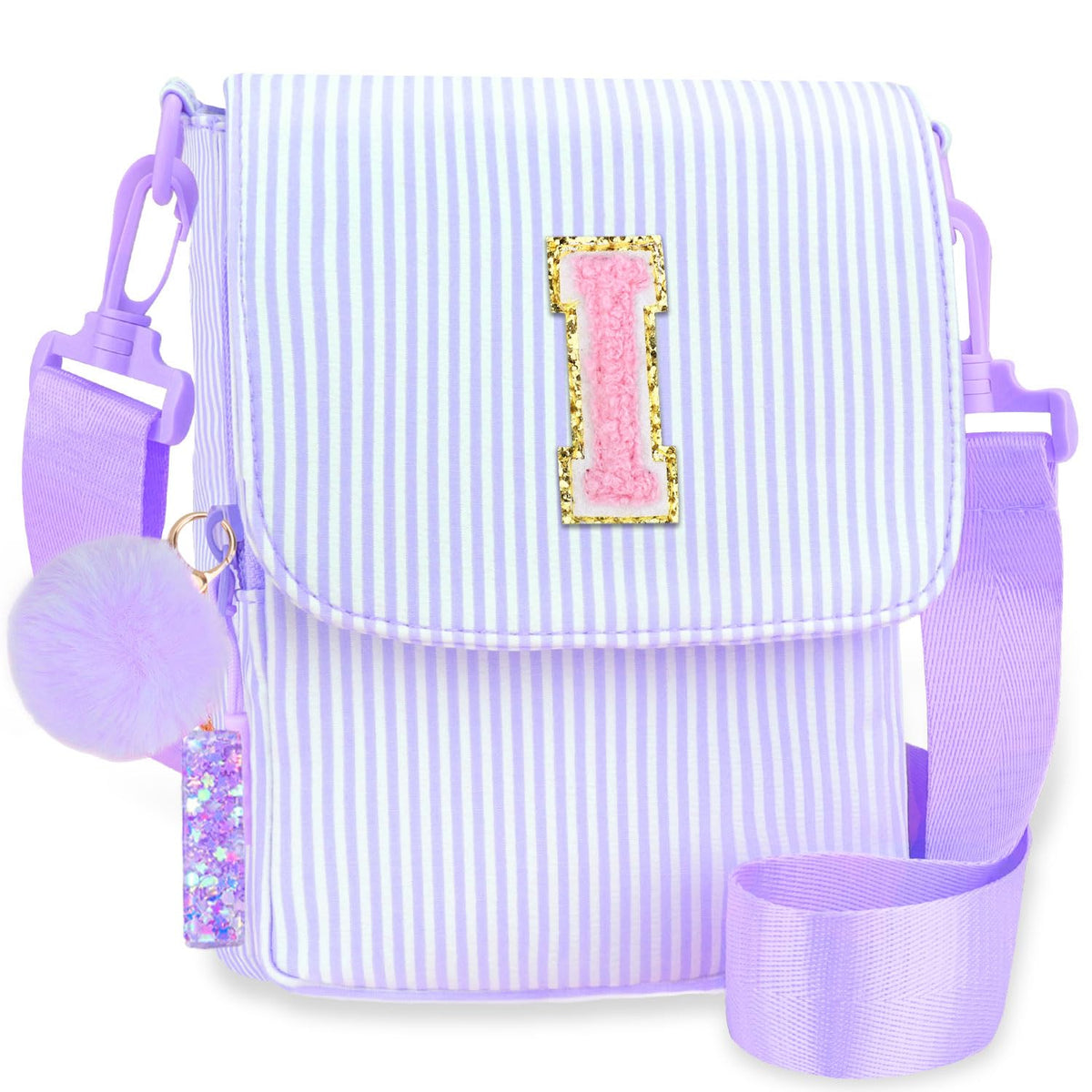Crossbody Purse for Teen Girls Gifts - Girls Cell Phone Crossbody for Initial Kids Purse with Card Slots Personalized Pink R