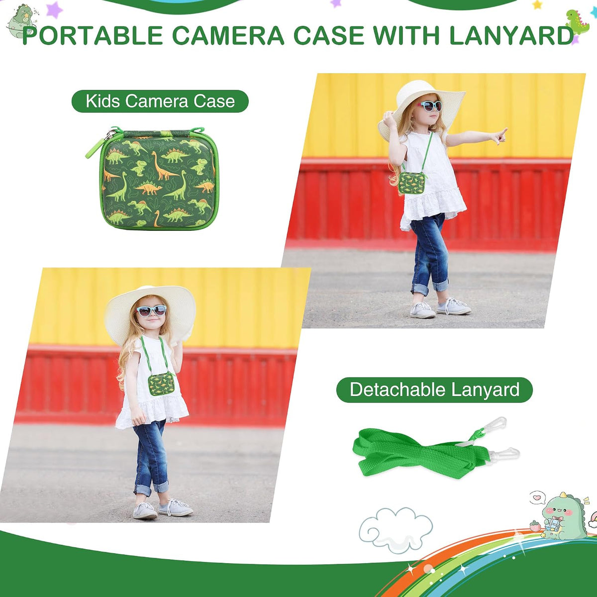 Kids Camera Case for Goopow/Seckton/Mgaolo/HOOMOON Child Digital Camera Toy