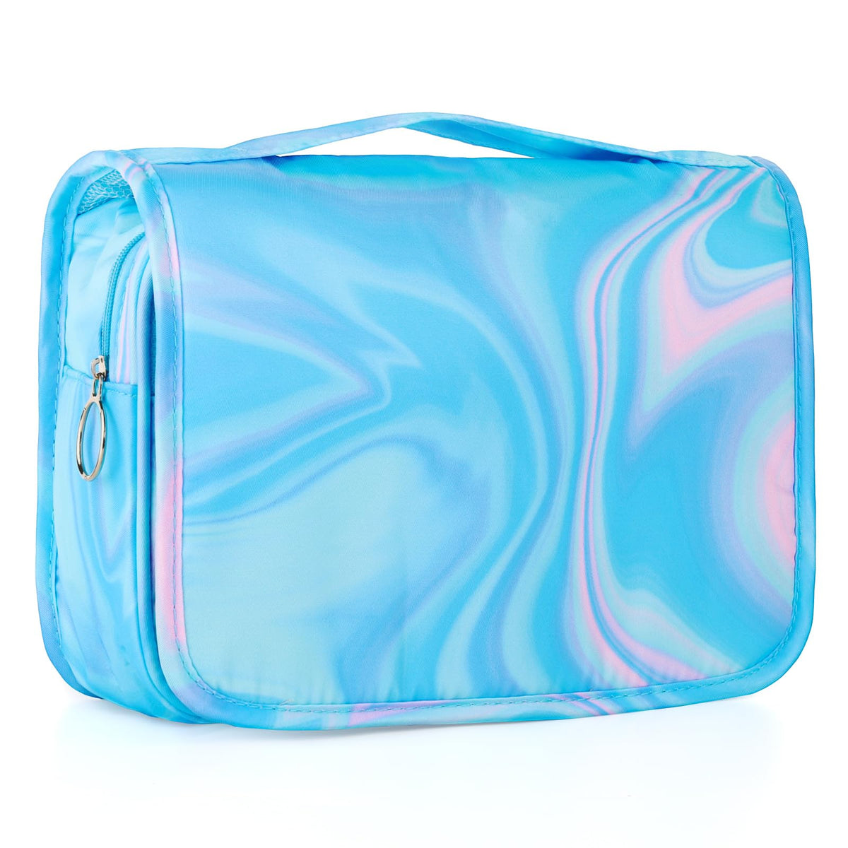 Kids Hanging Toiletry Bag for Girls, Travel Toiletry Bag for Little Young Girls Cosmetic Makeup Waterproof Wash Bag Toddler Traveling Toiletries, Unicorn Purple