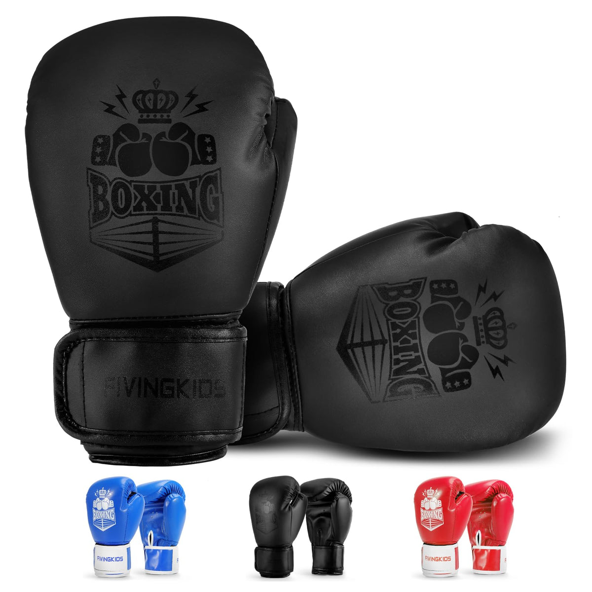 Kids Boxing Gloves for Sparring,Punching Bag,MMA Training,Ages 3-15