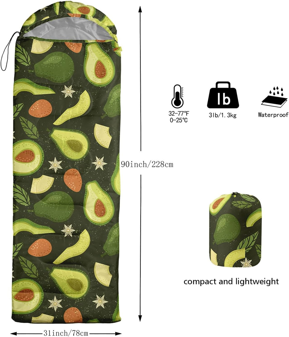 Kids Sleeping Bag for Boys Girls,3D Basketball Print-Lightweight Warm Portable Outdoor Indoor-Waterproof Cold Weather Resistant Sleeping Bag for Camping Hiking