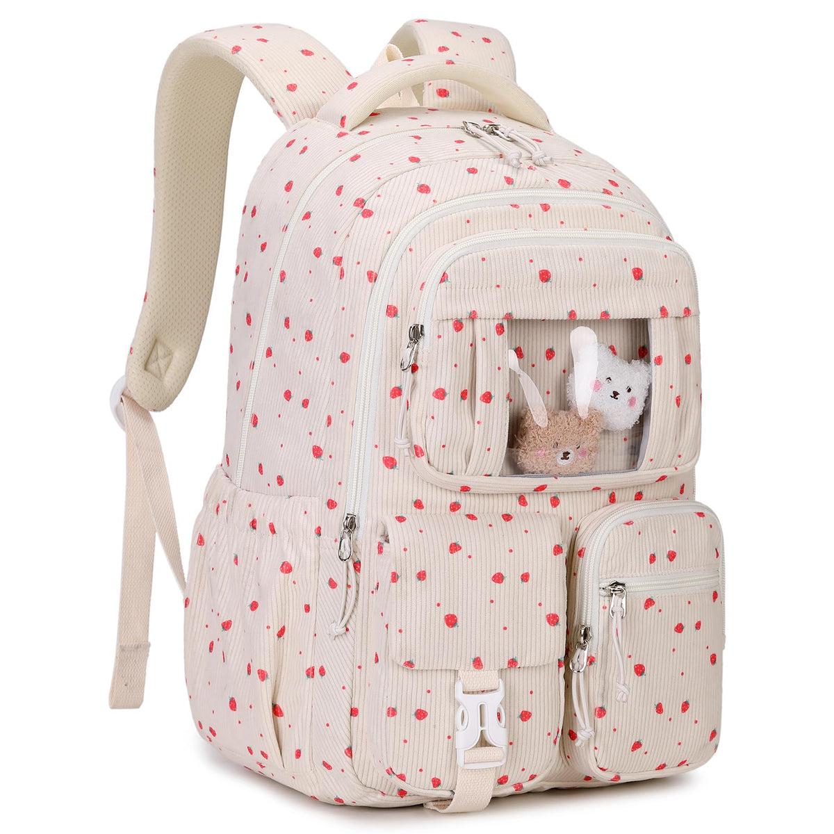 PIG PIG GIRL Kids Backpack for Girls - School Bags for Middle School Students - Book Bag for Elementary Primary - Kawaii Ita Backpack - Purple
