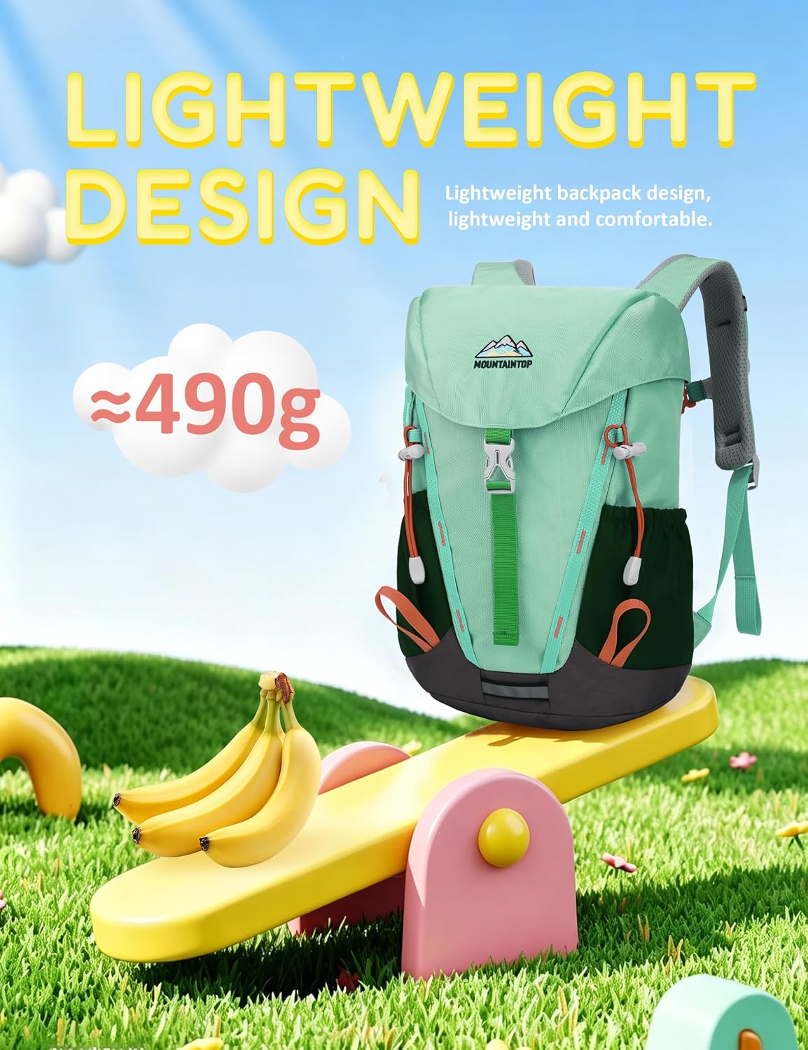 MOUNTAINTOP 15L Kids Backpack for Boys & Girls 5-8,Children´s Bag