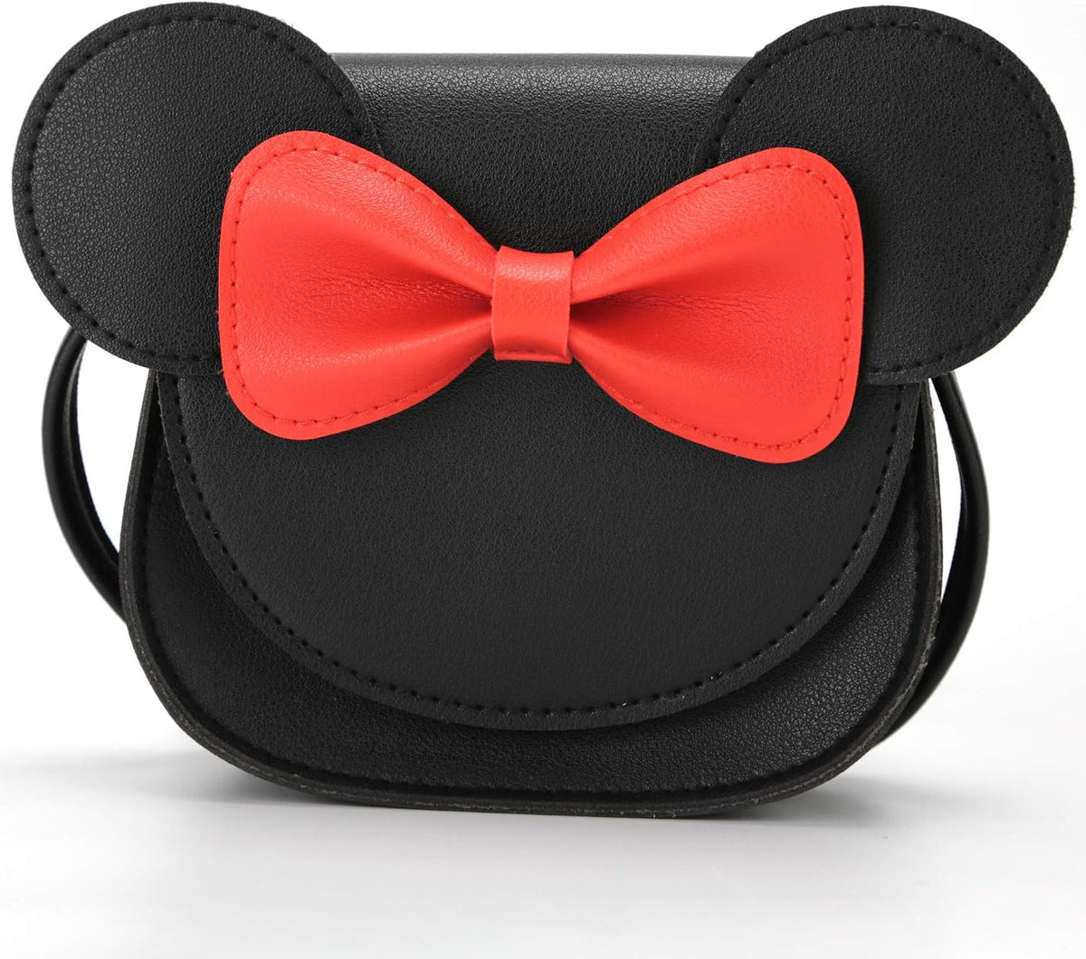 Little Mouse Ear Bow Crossbody Purse,PU Shoulder Handbag for Kids Girls Toddlers